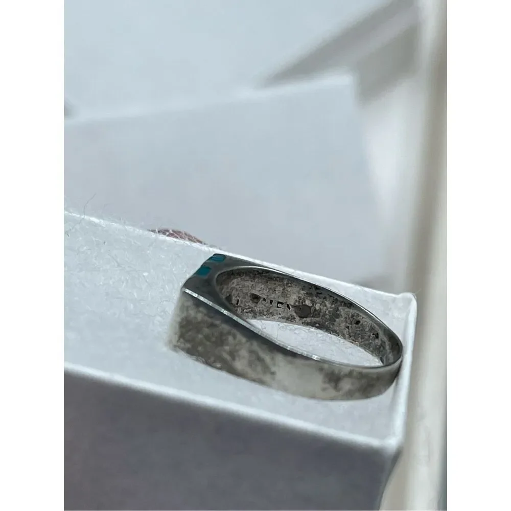 Vintage made in Mexico JPC turquoise and silver ring.